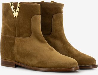 Via Roma 15 Tronchetti in suede martora