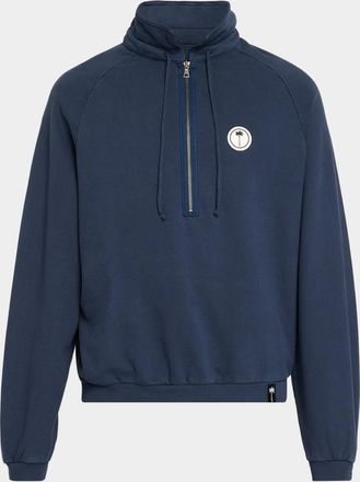 Palm Angels Men & apos;s Cotton Half-Zip Sweatshirt