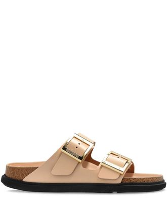 Birkenstock Arizona db Shine New Beige, Natural Leather
