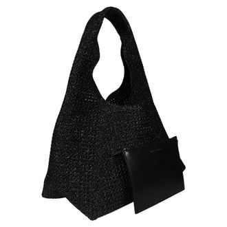 Marc Jacobs The Sack Crochet Handtas - Dames - Tassen - Zwart - Maat: ONE Size Polyamide