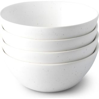 Fable Home Dessert Bowls in Speckled White at Nordstrom, Size Small