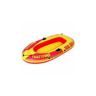 Trade Shop Trade Shop - Canotto Mare Gonfiabile Tropicana Giallo E Rosso 185cm Valvola Boston Pvc Estate