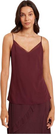 Ted Baker Lichtgewicht chiffon vest voor dames (Ossenbloed)