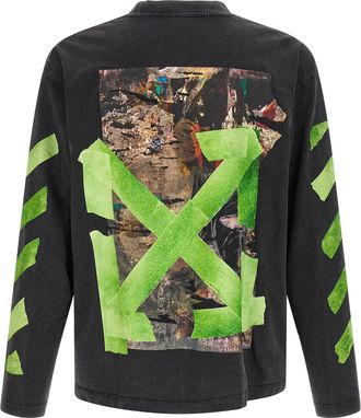 Off-white Bacco Arrow Skate Long-Sleeve T-Shirt - Black