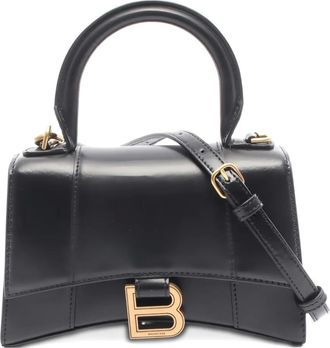 Balenciaga Hourglass leather handbag - Black