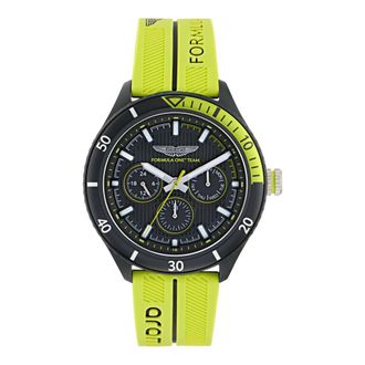 Aston Martin Accessoires, Heren, Geel, ONE Size, PIT Analoog Multifunctioneel Horloge