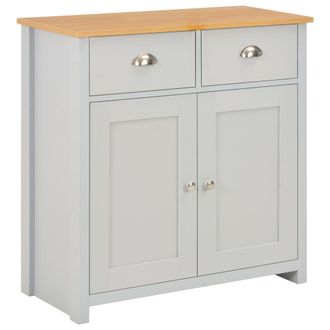 vidaXL Aparador Gris 79x35x81 Cm Vidaxl