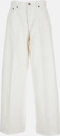 Haikure Ecru Wide-leg Jeans