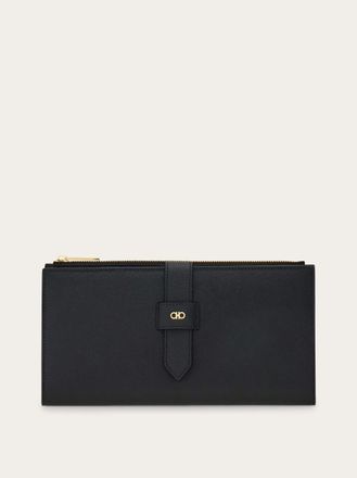 Ferragamo Men Gancini document holder Black