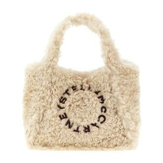 Stella McCartney Bolso Tote con Logo de Borrego - Bags - Mujer - Beige - ONE SIZE