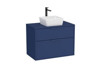 Roca Mueble Optica 800 De 2 Cajones Para Lavabo De Sobre Encimera Azul Acero