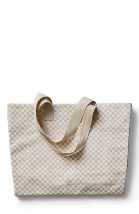 Carve Designs Organic Cotton Tote - Beach in Check at Nordstrom