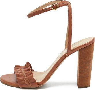 Chlo&eacute; Sandali con ruches - Marrone