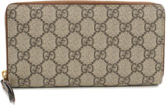 Gucci Beige Pvc Long Wallet (Bi-Fold) (Pre-Owned)