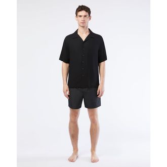 Onia Nylon Crinkle 5 Swim Trunk in Black at Nordstrom, Size Xx-Large