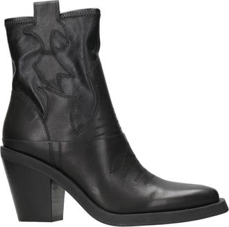 Ash Jagger Cowboylaars - Dames - Cowboylaarzen - Zwart - 41 EU - Leer - Schoenen
