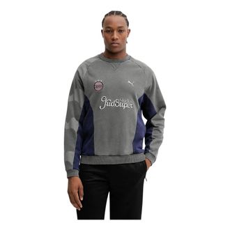 Puma Puma, Fitness, Heren, Grijs, M, Katoen, Kid Super Crew Sweatshirt