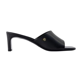 Anine Bing Jayden Mules - Dames - Muiltjes - Zwart - 37 EU - Leer - Schoenen