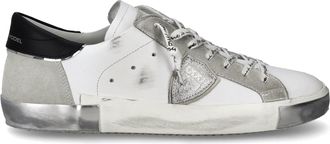 Philippe Model Paris Leather Black Trim Sneakers