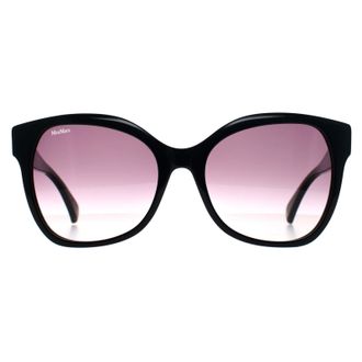 Max Mara Vlinder Vrouw Glimmend Zwart Rook Grijs Kleurverloop MM0014 Emme3