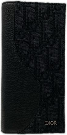 Dior Black Jacquard Long Wallet (Bi-Fold) (Pre-Owned)