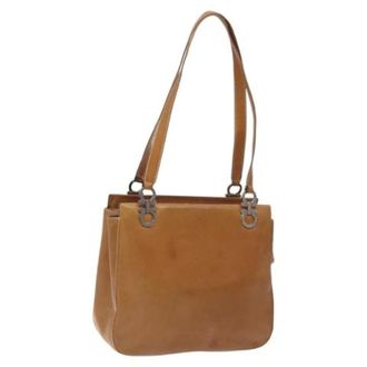 Ferragamo Pre-owned Cuero bolsos-de-mano - Pre-owned - Mujer - Marr&oacute;n - ONE SIZE