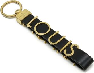 Louis Vuitton Pre-owned Accessories, female, Black, Size: ONE SIZE Pre-owned Leather Key Chain