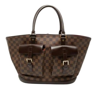 Louis Vuitton Pre-owned Manosque GM Tote Bag - Dames - Pre-owned - Bruin - Maat: ONE Size Leer