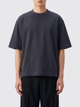 Jacquemus T-shirt in cotone con vestibilit&agrave; relaxed e spalle scese