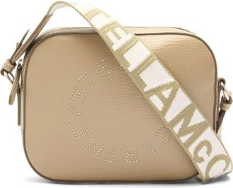 Stella McCartney Logo cross body bag - Neutrals