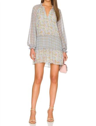 Show me your Mumu Birdie Mini Dress In Primrose Print Mix
