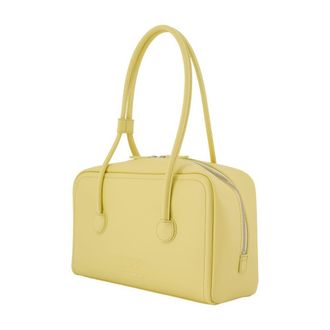Margesherwood Womens Soft Cowhide Shoulder Bag Yellow