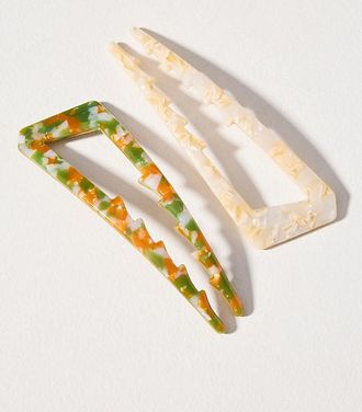 Anthropologie Resin Hair Pins, Set of 2
