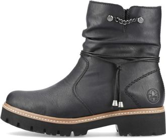 Rieker Enkellaarsjes - Dames - Schoenen - Zwart - Maat: 41 EU Leer