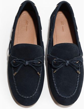 H&M Deck Shoes in Navy Blue at Nordstrom, Size 10