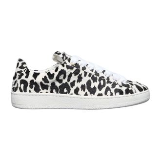 Lanvin Sneakers, male, Multicolor, Size: 10 US Cow Print Low-Top Sneakers
