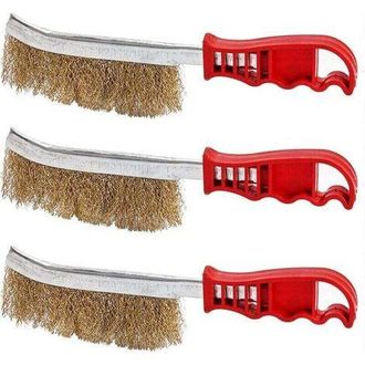 OEM Set Di 3 Spazzole Manuali: Spazzola In Filo Di Nylon, Spazzola In Filo Di Ottone, Spazzola In Filo Di Acciaio Inossidabile, Spazzole Grandi In Ottone 