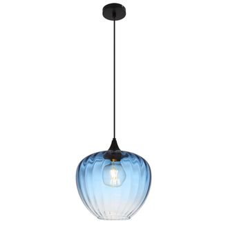 Globo Lighting Globo - L&aacute;mpara Colgante - Sander - Azul - Vidrio - &Oslash; 29cm - E27