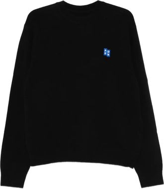 Ader Error crew neck sweater - unisex - Fabric - L - Black