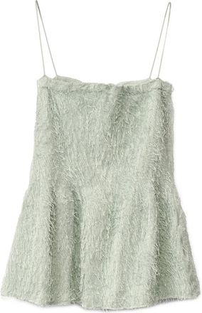 Fabiana Filippi Top con frange - Verde