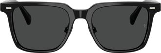 Oliver Peoples 0ov5592s Rectangular Frame Sunglasses with Metallic Accents