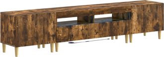 vidaXL Cabinet De Tv Led De 5 Piezas Arnhem Roble Ahumado Vidaxl