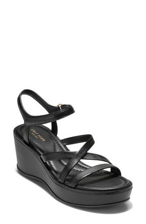 Cole Haan Grand Ambition Azura Strappy Sandal in Black Leather at Nordstrom, Size 10.5