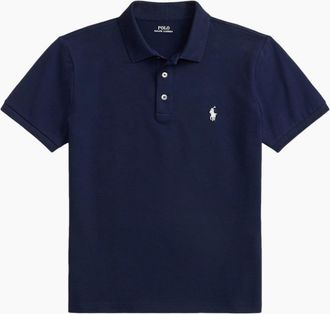 Polo Ralph Lauren Mens Polo Ralph Lauren Stretch Mesh Custom Slim Polo 038 refined Navy/Smoke - Size: 44