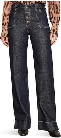 Sanctuary Ekara Slim Wide Womens Clothing Indigo Dark Rinse Wash : 26, Cotton/Denim/Spandex