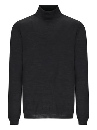 Goes Botanical ribbed roll-neck knitwear - men - Cotton - III - Black
