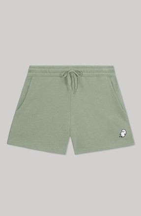 Dalix Womens Ghost Midweight Washed Fleece Shorts in Sage at Nordstrom, Size Xx-Large