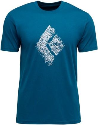 Black Diamond Engineered Diamond S/S Tee T-Shirt f&uuml;r Herren | blau