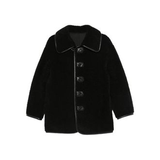 Low Classic Button-fastening Teddy Jacket
