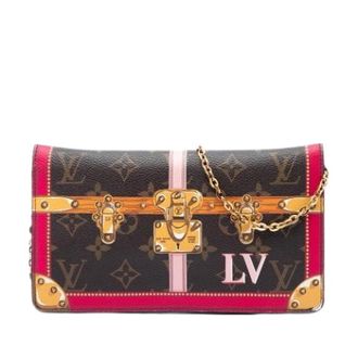 Louis Vuitton Pre-owned Summer Trunks Pochette Weekend - Dames - Pre-owned - Bruin - Maat: ONE Size Leer